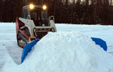 Snowpushers for forklifts